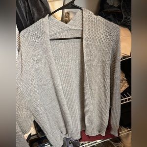 Gray cardigan
